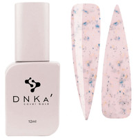 Зображення  База кольорова DNKa Cover №010B Ukrainian Натуральний рожево бежевий з шматочками патріотичної поталлі, 12 мл, Об'єм (мл, г): 12, Колір: 010B