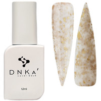Зображення  База кольорова DNKa Cover №011 Famous Молочний із шматочками золотої поталі, 12 мл, Об'єм (мл, г): 12, Колір: 011