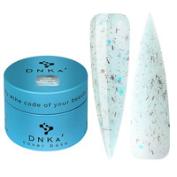 Зображення  База кольорова DNKa Cover №060 Awesome Блакитний зі срібними та яскраво-блакитними частинками, 30 мл, Об'єм (мл, г): 30, Колір: 060