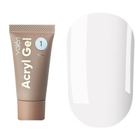 Зображення  Акрил-гель Valeri Acryl Gel 15 мл, № 01, Об'єм (мл, г): 15, Колір: 001