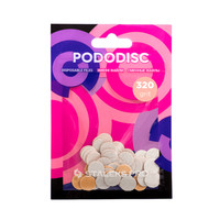 Изображение  Сменные файлы белые для педикюрного диска 320 грит STALEKS PRO PODODISC XS 50 шт PDF-10-320w