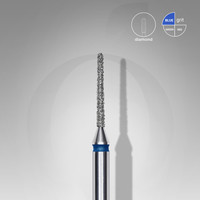 Изображение  Фреза алмазная STALEKS PRO игла синяя диаметр 1 мм / рабочая часть 10 мм