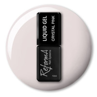 Зображення  Рідкий гель для нігтів ReformA Liquid Gel 10 мл, Crystal Pink, Об'єм (мл, г): 10, Колір: Crystal Pink