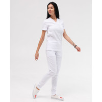 Изображение  Медицинский костюм женский Марсель белый р. 52, "БЕЛЫЙ ХАЛАТ" 383-324-708, Размер: 52, Цвет: белый