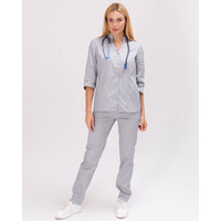 Зображення  Жіночий костюм жіночий Елізабет сірий р. 40, "БІЛИЙ ХАЛАТ" 441-328-679, Розмір: 40, Цвет: сірий