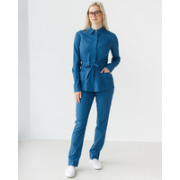 Зображення  Медичний костюм жіночий Монтана синій р. 48, "БІЛИЙ ХАЛАТ" 332-412-715, Розмір: 48, Цвет: синий