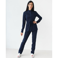 Зображення  Жіночий костюм жіночий Монтана темно-синій р. 46, "БІЛИЙ ХАЛАТ" 332-406-715, Розмір: 46, Цвет: темно синій