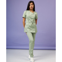 Изображение  Медицинский костюм женский Наоми фисташковый р. 46, "БЕЛЫЙ ХАЛАТ" 331-396-679, Размер: 46, Цвет: фисташковый