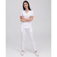 Изображение  Медицинский костюм женский Рио белый р. 52, "БЕЛЫЙ ХАЛАТ" 135-324-707, Размер: 52, Цвет: белый