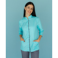 Зображення  Медична сорочка жіноча Сакура м'ятний-сірий р. 40, "БІЛИЙ ХАЛАТ" 184-356-679, Розмір: 40, Цвет: м'ятний-сірий