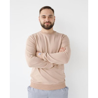 Изображение  Медицинский свитшот Нью-Йорк мужской светло-бежевый р. XL, "БЕЛЫЙ ХАЛАТ" 360-494-730m, Размер: XL, Цвет: светло-бежевый