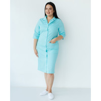 Изображение  Медицинский халат женский Софи ментол +SIZE р. 50, "БЕЛЫЙ ХАЛАТ" 306-441-677, Размер: 50, Цвет: ментол