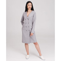 Изображение  Медицинский халат женский Моника серый р. 44, "БЕЛЫЙ ХАЛАТ" 356-328-677, Размер: 44, Цвет: серый