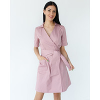 Изображение  Медицинский халат женский Токио на пуговицах пепельно-розовый р. 40, "БЕЛЫЙ ХАЛАТ" 162-429-677, Размер: 40, Цвет: розовый