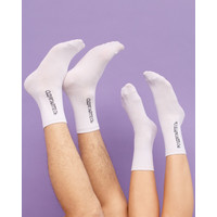 Зображення  Медичні шкарпетки з принтом Роздягайтесь / Одягайтесь р. 36-40, "БІЛИЙ ХАЛАТ" 143-324-892, Розмір: 36-40, Цвет: білий