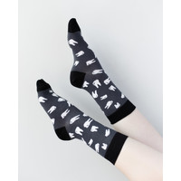 Зображення  Медичні шкарпетки з принтом Зубики (темно-сірі) р. 41-44, "БІЛИЙ ХАЛАТ" 143-408-834, Розмір: 41-44, Цвет: сірий