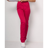 Изображение  Брюки медицинские женские малиновые р. 40, "БЕЛЫЙ ХАЛАТ" 163-331-726, Размер: 40, Цвет: малиновый