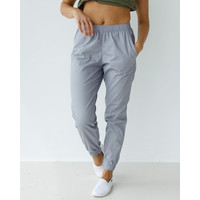 Изображение  Медицинские штаны женские джоггеры серые р. 44, "БЕЛЫЙ ХАЛАТ" 303-328-730, Размер: 44, Цвет: серый
