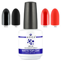 Изображение  Топ матовый (вельвет) Atica Top Matte Top Coat, 15 мл