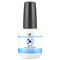 Изображение  Топ гель глиттерный без липкого слоя Atica Top Glitter Top, 15 мл