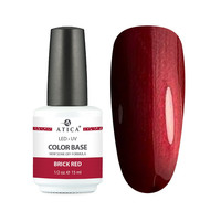 Зображення  Кольорова база Atica Color Base Gel Brick Red, 15 мл, Об'єм (мл, г): 15, Колір: brick red
