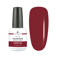 Зображення  Кольорова база Atica Color Base Gel Cherry Red, 15 мл, Об'єм (мл, г): 15, Колір: cherry red
