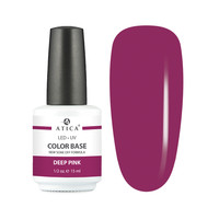 Зображення  Кольорова база Atica Color Base Gel Deep Pink, 15 мл, Об'єм (мл, г): 15, Колір: deep pink