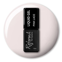 Зображення  Рідкий гель ReformA Liquid Gel Pink Lace, 10 мл (942301), Об'єм (мл, г): 10, Колір: Lace