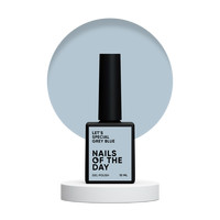 Зображення  Nails Of The Day Let’s special Grey blue – сіро–блакитний гель-лак для нігтів, що перекриває в один слой, 10 мл, Об'єм (мл, г): 10, Колір: Grey blue