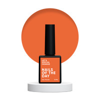 Зображення  Nails Of The Day Let's special Orange – особливий помаранчевий/моркв'яний гель-лак для нігтів, що перекриває в один слой, 10 мл, Об'єм (мл, г): 10, Колір: Orange