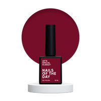 Изображение  Nails Of The Day Let's special Scarlet – красно-багровый гель-лак для ногтей, перекрывается в один слой, 10 мл, Объем (мл, г): 10, Цвет: Scarlet