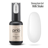Зображення  Гель полімеризований PNB Strong Iron Gel Milk Shake, 8 мл, Об'єм (мл, г): 8, Колір: Milk Shake