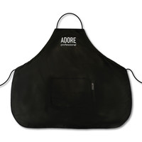 Изображение  Фартук фирменный для мастера маникюра Adore Professional, черный