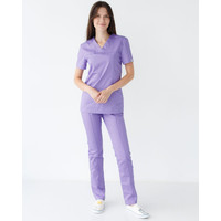 Изображение  Медицинский костюм женский Топаз лавандовый р. 42, "БЕЛЫЙ ХАЛАТ" 137-353-705, Размер: 42, Цвет: лавандовый