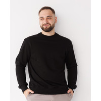 Изображение  Медицинский свитшот Монреаль мужской черный р. XL, "БЕЛЫЙ ХАЛАТ" 470-321-758, Размер: XL, Цвет: черный