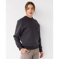 Изображение  Медицинский утепленный женский свитшот Онтарио темно-серый р. L, "БЕЛЫЙ ХАЛАТ" 473-408-842, Размер: L, Цвет: темно-серый