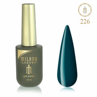 Зображення  Гель лак Milano Luxury №226 Колір ялинової тіні, 10 мл, Об'єм (мл, г): 10, Колір: 226