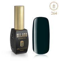 Изображение  Гель лак Milano Palette 10 №264 Темно-синяя полночь, 10 мл, Объем (мл, г): 10, Цвет: 264