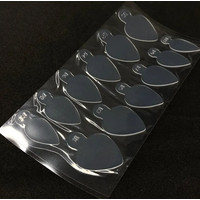 Зображення  Молди трафарет для френча на верхніх формах Master пластина D, 12 шт