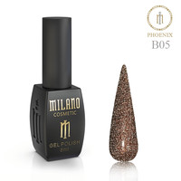 Зображення  Гель-лак Milano Phoenix №B-05, 8 мл, Об'єм (мл, г): 8, Колір: 05