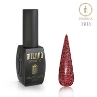 Изображение  Гель-лак Milano Phoenix №B-06, 8 мл, Объем (мл, г): 8, Цвет: 06
