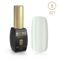 Изображение  Гель лак Milano Palette 10 №027 Жемчужно-белый, 10 мл, Объем (мл, г): 10, Цвет: 027