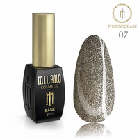 Изображение  База для гель лака Milano Base Phoenix №07, 8 мл, Объем (мл, г): 8, Цвет: 07