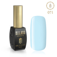 Зображення  Гель лак Milano Palette 10 №071 Синій-синій іній, 10 мл, Об'єм (мл, г): 10, Колір: 071