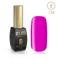 Изображение  Гель лак Milano Palette 10 №129 Вересково-фиолетовый, 10 мл, Объем (мл, г): 10, Цвет: 129