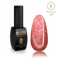 Изображение  Гель-лак Milano Glame Miracle №15, 8 мл, Объем (мл, г): 8, Цвет: 15