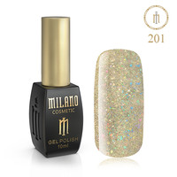 Зображення  Гель лак Milano Palette 10 №201 Сонячний дракон, 10 мл, Об'єм (мл, г): 10, Колір: 201