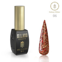 Изображение  Гель-лак Milano Galaxy Glitter №06, 8 мл, Объем (мл, г): 8, Цвет: 06