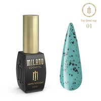 Зображення  Топ матовий з ефектом яйця перепелиного Milano Top Quail Egg Matte №01, 10 мл, Об'єм (мл, г): 10, Колір: 01
