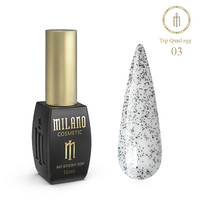 Зображення  Топ глянсовий з ефектом перепелиного яйця Milano Top Quail Egg No Sticky №03, 10 мл, Об'єм (мл, г): 10, Колір: 03